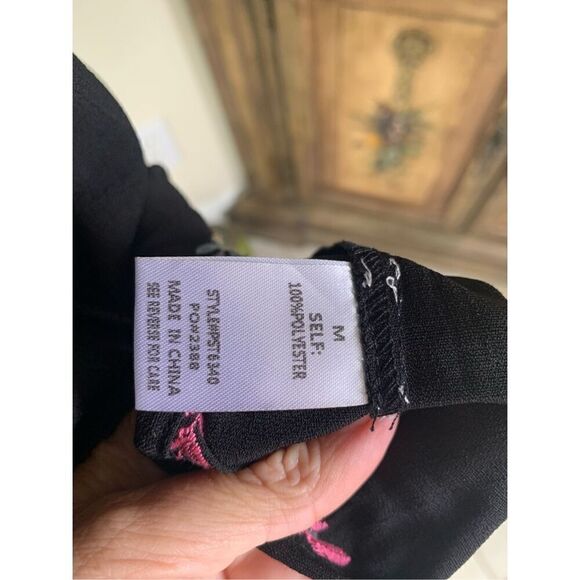 Palogram Black Embroidered Top NWT - Picture 4 of 7